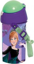 drinkbeker met koord Frozen II meisjes 500 ml paars/groen