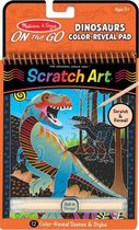 kleurboek Scratch Art - Dinosaur karton oranje