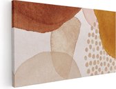 Artaza - Peinture sur toile - Art abstrait des cercles - 120x60 - Groot - Tableau sur toile - Impression sur toile