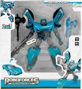 robot Roboforces jongens 19 cm blauw/zwart