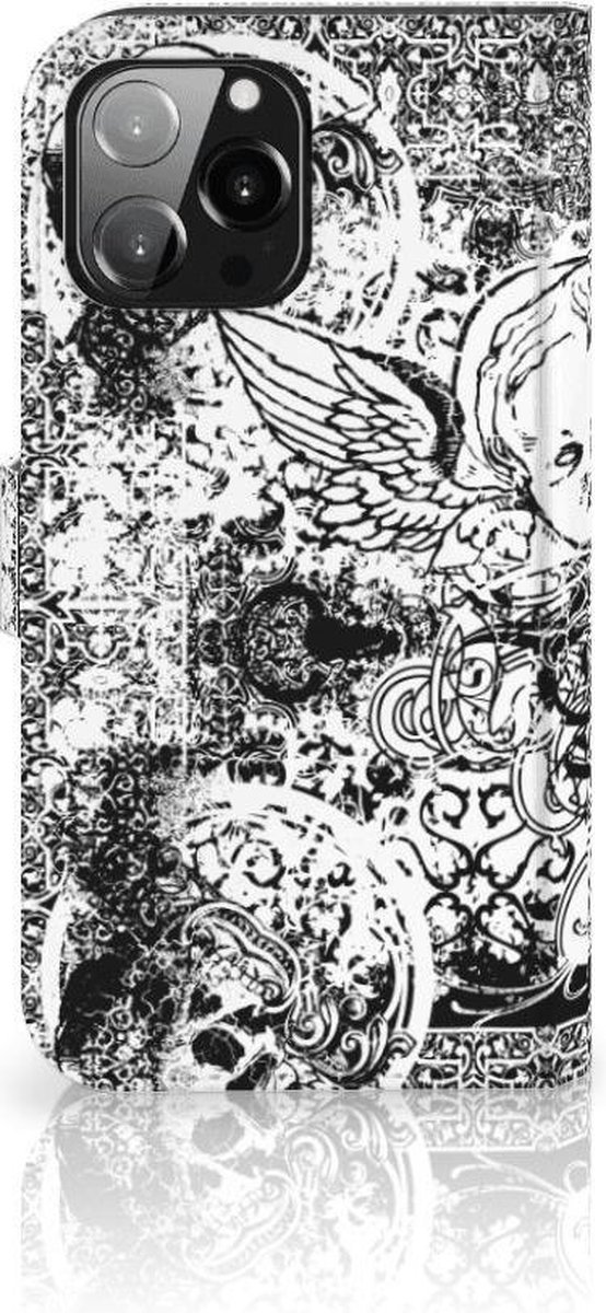 Telefoonhoesje met Naam iPhone 13 Pro Max Skulls Angel