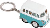 sleutelhanger Volkswagen die-cast 5 cm wit/blauw