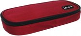 etui Victory junior 22 x 10 x 5 cm canvas donkerrood/zwart