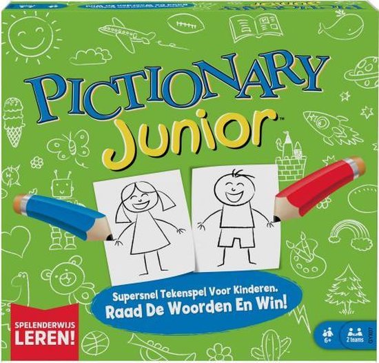 Afbeelding van het spel pictionary junior karton 11-delig