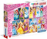 Legpuzzel 4-in-1 prinses - 20/60/100/180 stukjes