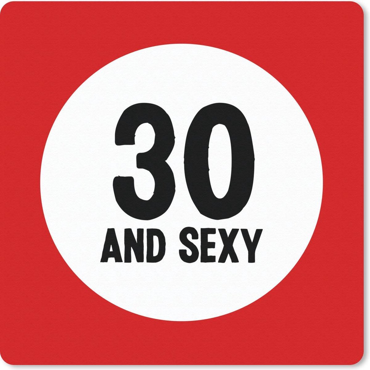 Muismat 30x30 cm - Mousepad Verjaardag - 30 Jaar - Feest - Muismatten