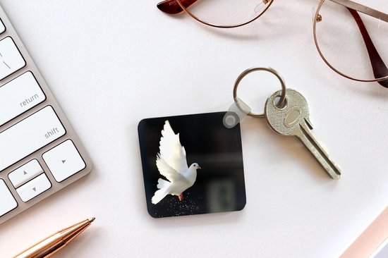 Porte-clés - Duif - Wit - Air - Plastique