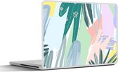Laptop sticker - 11.6 inch - Zomer - Blad - Vlek - Groen - 30x21cm - Laptopstickers - Laptop skin - Cover