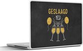 Laptop sticker - 11.6 inch - Spreuken - Quotes - 'Geslaagd, Yes!' - 30x21cm - Laptopstickers - Laptop skin - Cover
