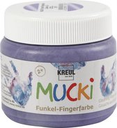 vingerverf Mucki-metallic 150 ml paars