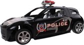 politieauto zwart 15 cm