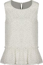 DEELUXE Mouwloze top met patroon DELICIA Offwhite Spot Print