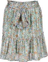 DEELUXE Crêpe rok met patroon ANITA Mint Flower