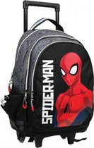 trolleyrugzak Spider-Man jongens 46 x 32 cm polyester zwart