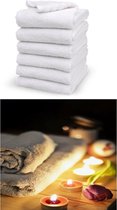 Handdoeken wit – badhanddoeken 2-delige handdoekset