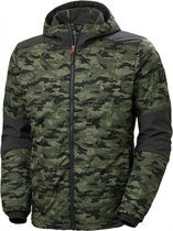 Helly Hansen Kensington Hooded Lifaloft Jacket 73230 - Mannen - Groen/Camo - 3XL