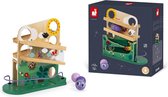 Janod - Houten Ballenbaan Rups - Met Bel - Inclusief 3 Ballen - Geschikt Vanaf 1 Jaar