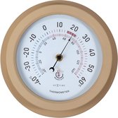 Buitenthermometer -  22CM -  metaal -  bruine Lily