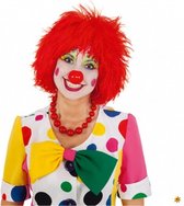 Rode clown pruik, grappenmaker, clown pruik, #kindercrea