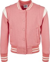 Kinder - Meiden - Girls Inset College Sweat Jacket roze