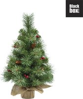 Black Box Trees - Warth kerstboom met burlap groen TIPS 57 - h60xd35cm - Kerstbomen