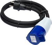 Verloopstekker 230V - 16A met 1m kabel