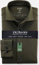 OLYMP Luxor 24/Seven Modern Fit - Overhemd Voor Heren - Wit - Strijkvriendelijk - Boordmaat: 43/3XL