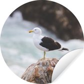 Cercle de papier peint - Mouette - Pierre - Water - ⌀ 30 cm - Cercle mural - Autocollant - Sticker papier peint