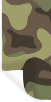 Muurstickers - Sticker Folie - Illustratie van een camouflage patroon - 80x160 cm - Plakfolie - Muurstickers Kinderkamer - Zelfklevend Behang - Zelfklevend behangpapier - Stickerfolie