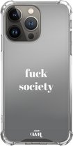 iPhone 13 Pro Max Case - Fuck Society - Mirror Case