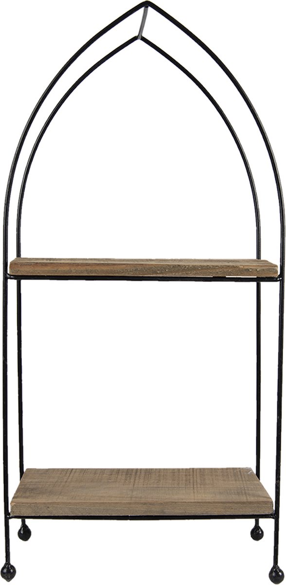 Clayre & Eef Etagère 27x14x57 cm Bruin Hout