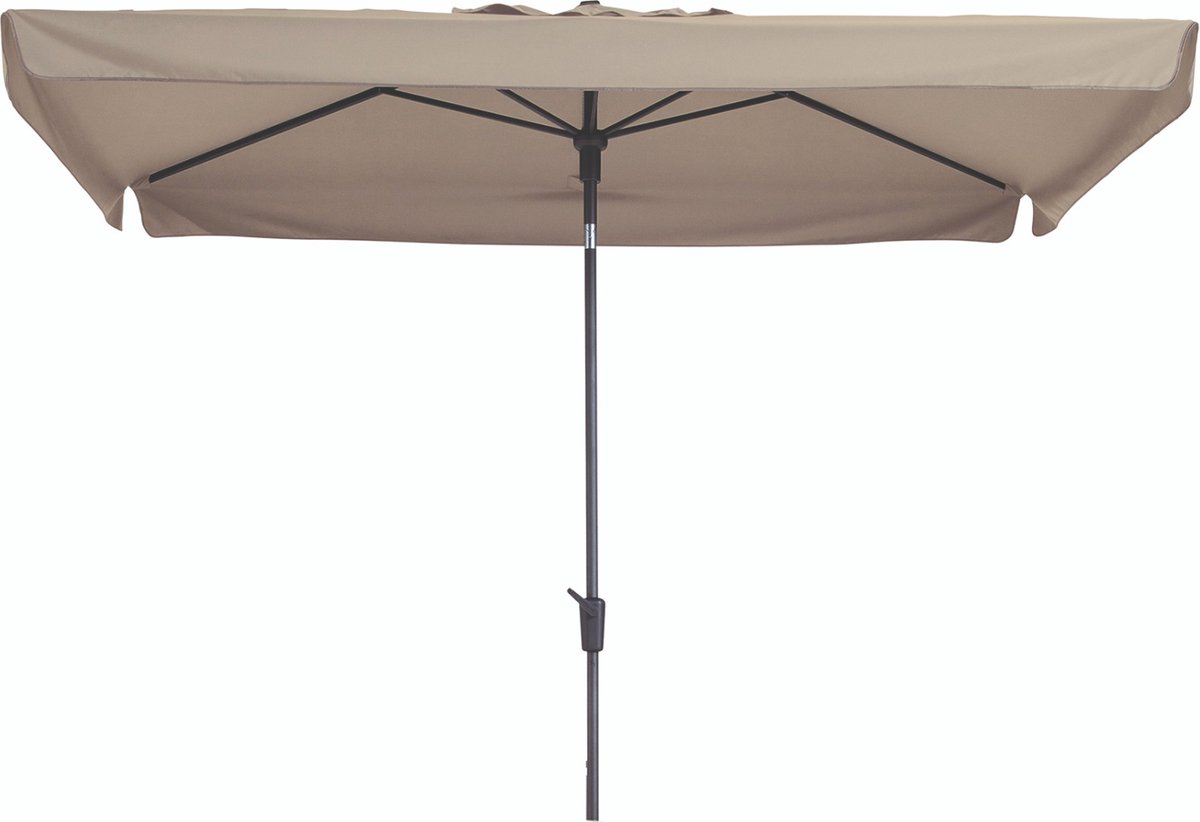 Bol.com Madison Delos Parasol - stokparasol - 300x200 cm - ecru - knikmechanisme aanbieding
