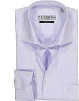 Ledub Modern Fit overhemd - paars - Strijkvrij - Boordmaat: 37