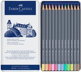Faber-Castell aquarelpotlood -Goldfaber - blik 12 stuks - Pastel - FC-114622