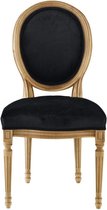 Fluwelen Medaillon-stoel LOUIS XVI, houten structuur