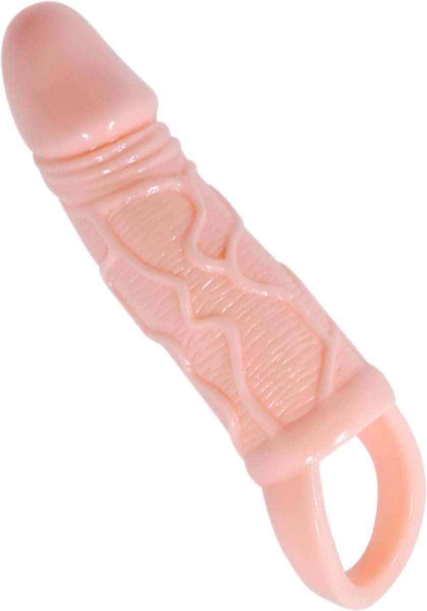 Goedkoopste Baile Vibrerende Penis Sleeve - beige