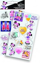 stickers Minni Mouse glitter 10 x 21 cm meisjes foam