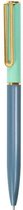 balpen Sorbet 14 cm RVS groen/blauw