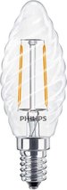 Philips Corepro LEDcandle E14 Gedraaid Kaars Filament Helder 2W 250lm - 827 Zeer Warm Wit | Vervangt 25W.