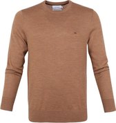 Calvin Klein Pullover Wol Bruin - maat XL