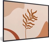 Cadre photo avec poster - Été - Plante - Marron - 120x80 cm - Cadre poster