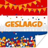 Poster Feest - 'Geslaagd' - Spreuken - Quotes - 50x50 cm