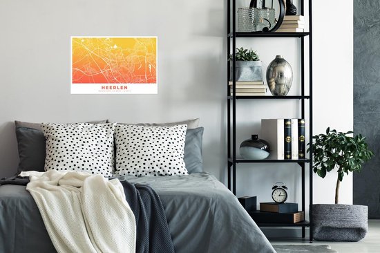 Affiche Plan de la ville - Heerlen - Nederland - 30x20 cm