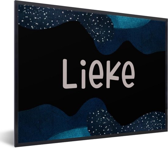 Fotolijst incl. Poster - Lieke - Pastel - Meisje - 80x60 cm - Posterlijst