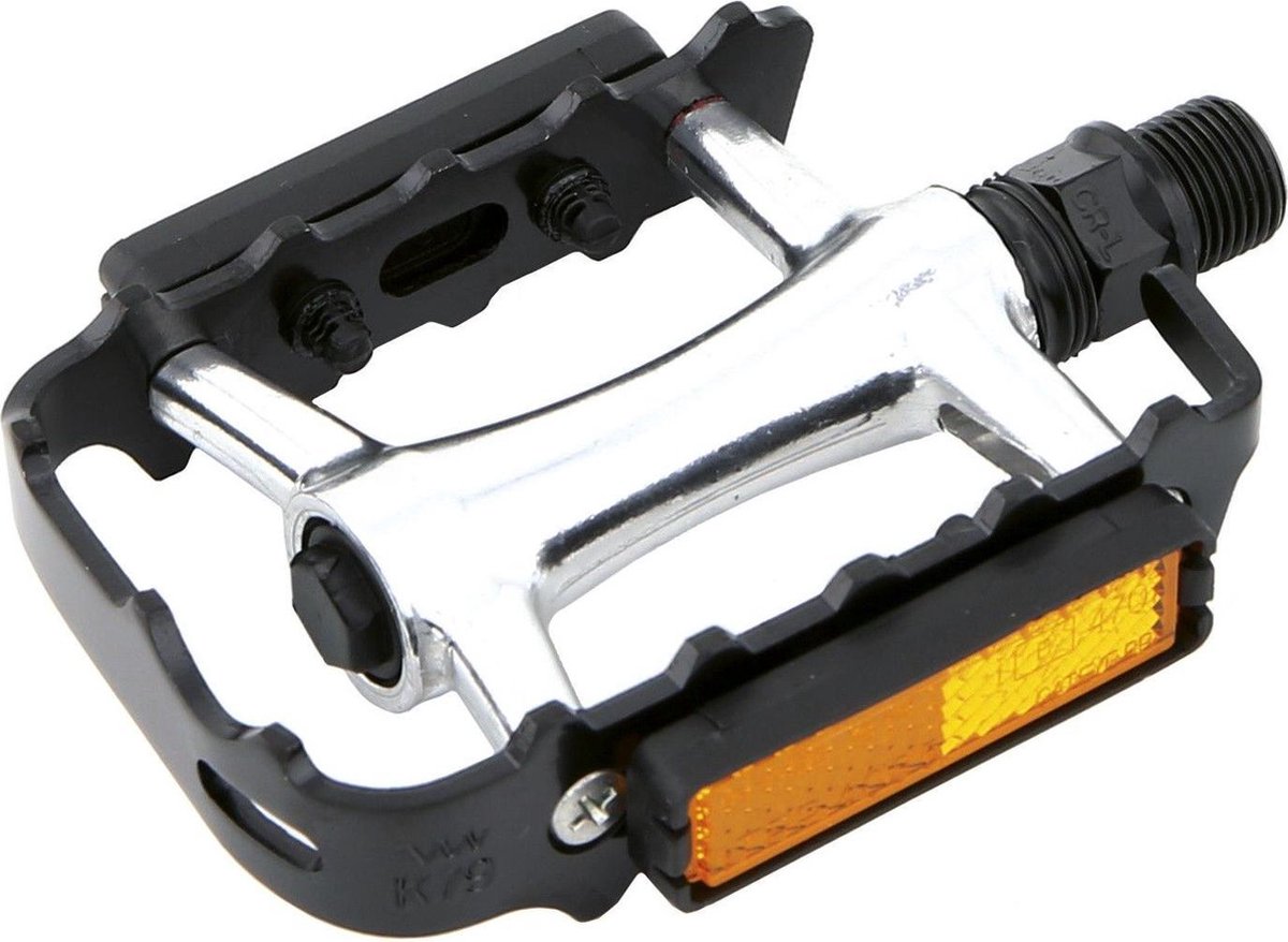 Contec Pedalen - Cpi-046 - MTB / ATB Fietspedalen - Zwart / Zilver - Reflector