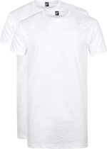 Alan Red Derby Extra Lange T-shirts Wit (2Pack) - maat M