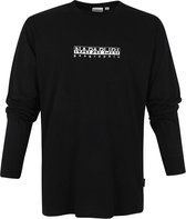 Napapijri S-Box Longsleeve T-shirt Zwart - maat S