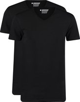 Garage 2-Pack Basic T-shirt Bio V-Neck Zwart - maat L