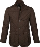 Barbour Jas Quilted Lutz Bruin - maat XXL