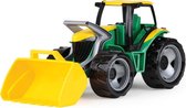 tractor met voorlader jongens 62 x 22 cm groen/geel